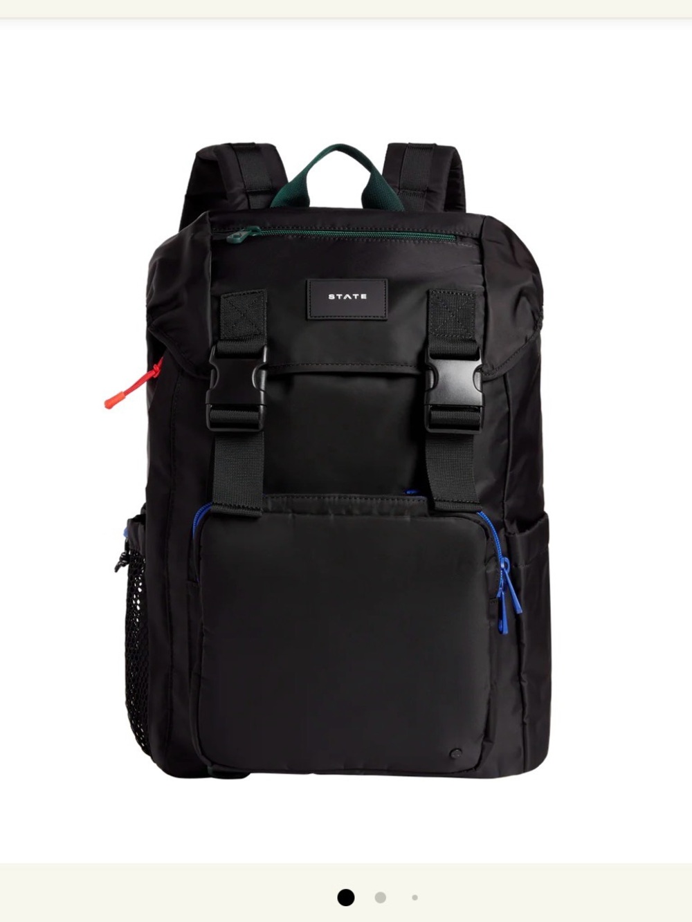 STATE Nylon Grove Rucksack Black Backpack- NWT